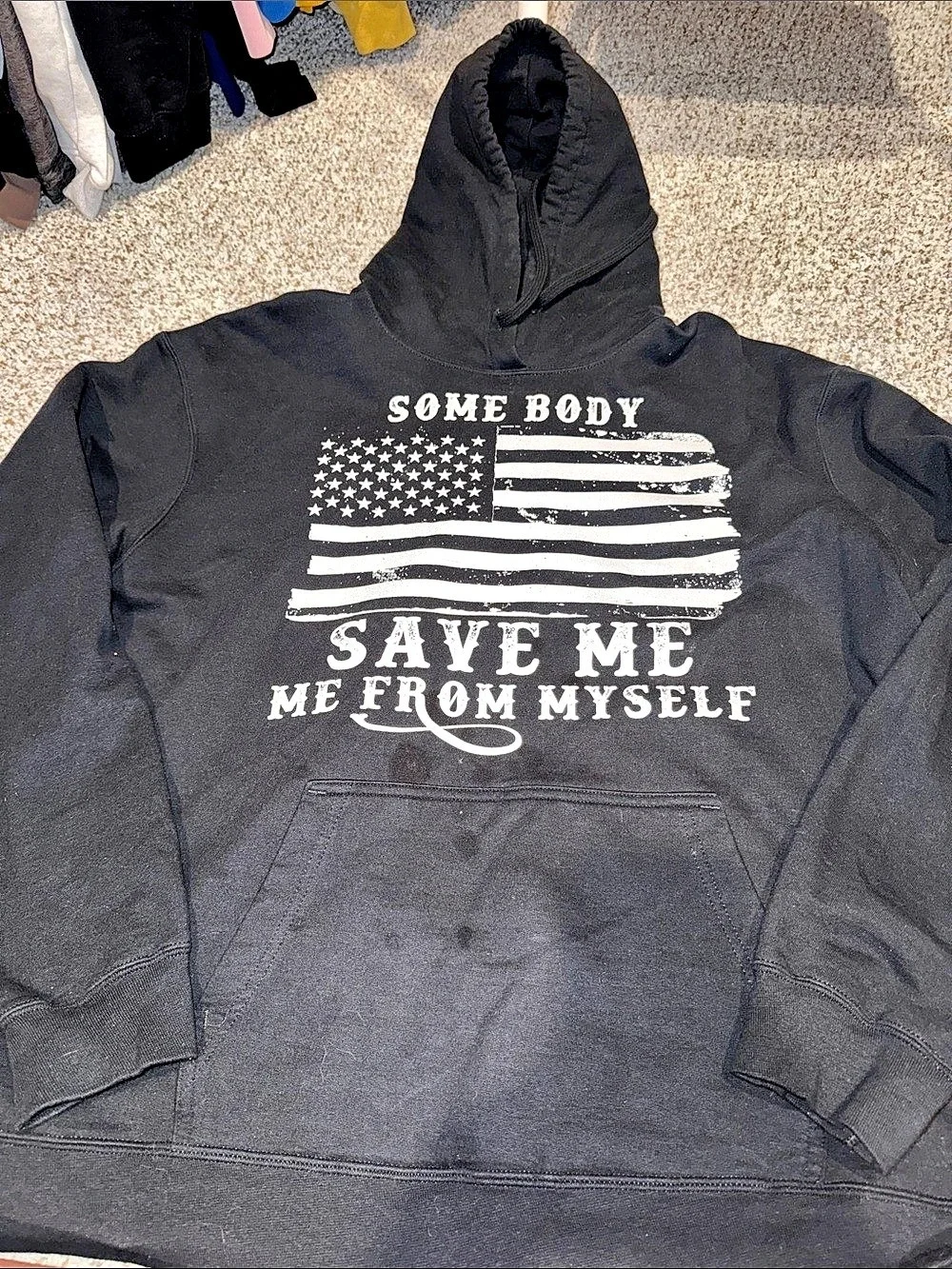 Company Fan Favorite Graphic Pullover Hoodie Black XL